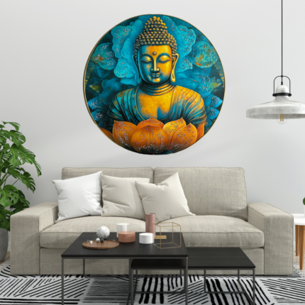 Gautam Buddha Crystal Frame