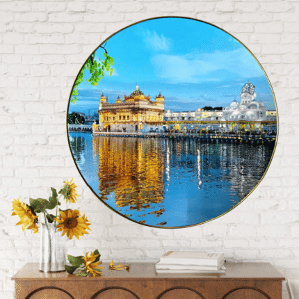 GOLDEN TEMPLE Round Frame 02