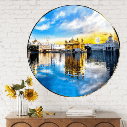 GOLDEN TEMPLE Round Frame 01